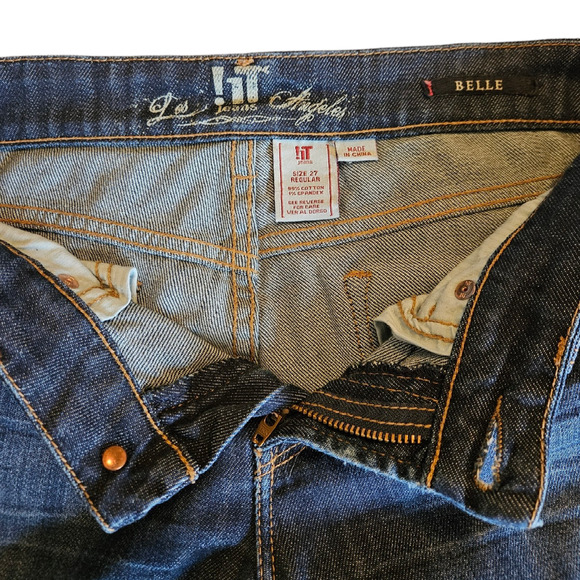 !it Jeans Belle Denim Straight Leg Dark Wash Women's Size 27 Regular - Picture 5 of 10